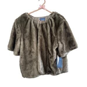 Women's Simply Vera Vera Wang Faux Fur Coat - Size: Large